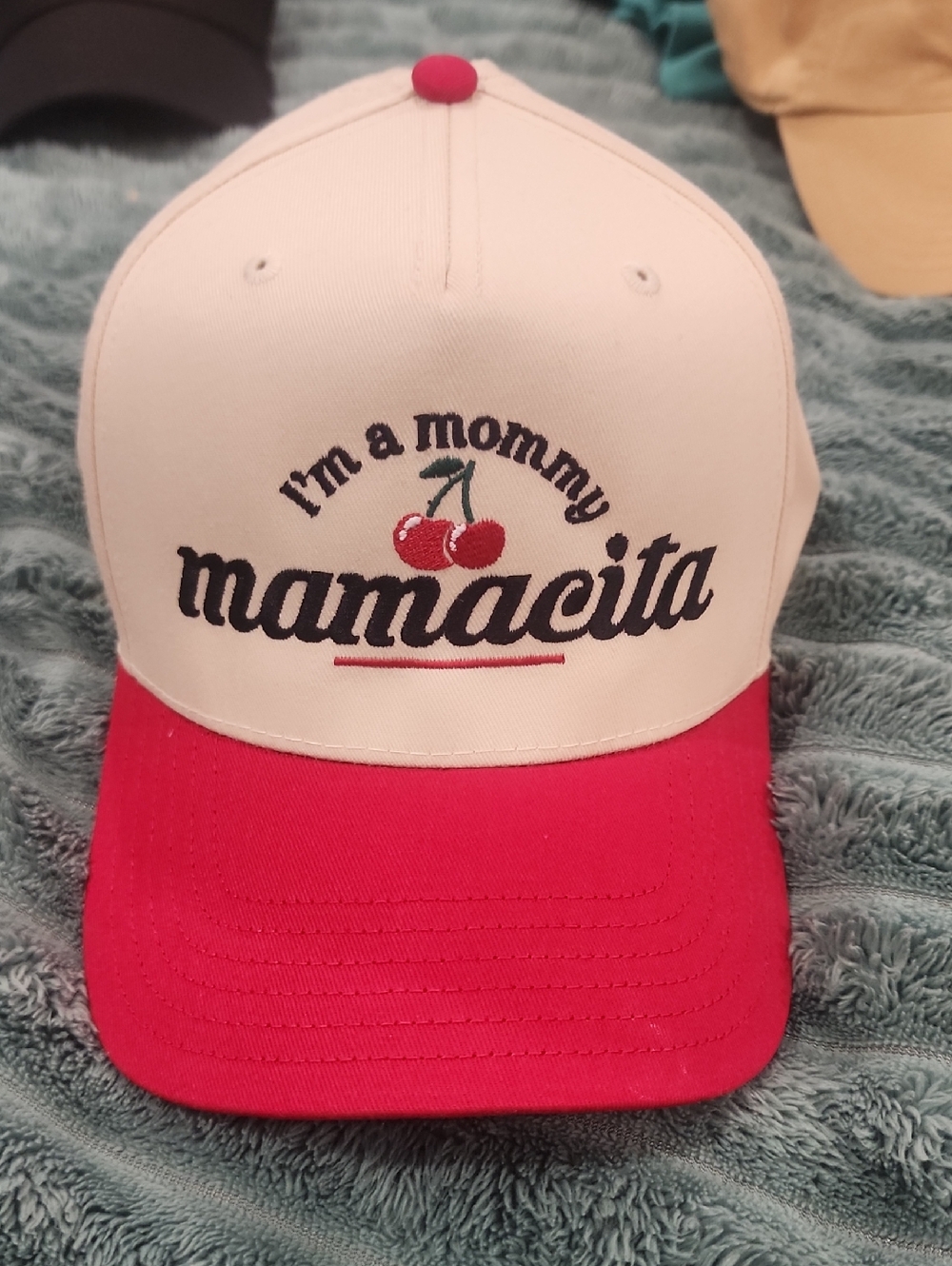 Mamacita 'I'm a mommy' Cherry Trucker Hat - Love Island